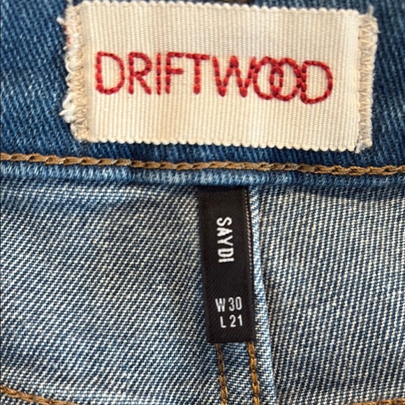 DRIFTWOOD Embroidered Denim Skirt. Size 30 waist - Picture 8 of 9
